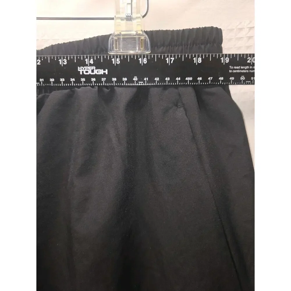 Adidas Mens Athletic Shorts Size 2XL Black Stripe Zip Pockets 8420